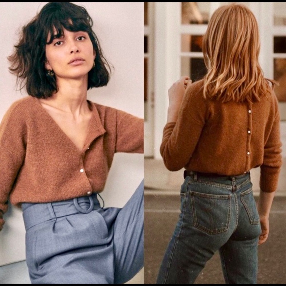 Sezane Gaspard Jumper Sweater XS Camel